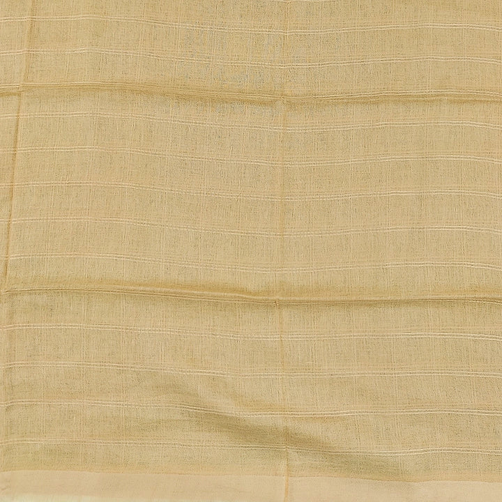 Hayagrivas Yellow Handloom Linen Saree SSCBF69E7-2
