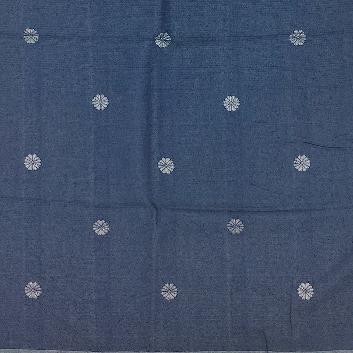 Hayagrivas Grey Fancy Cotton Saree SSCBF84F10-11