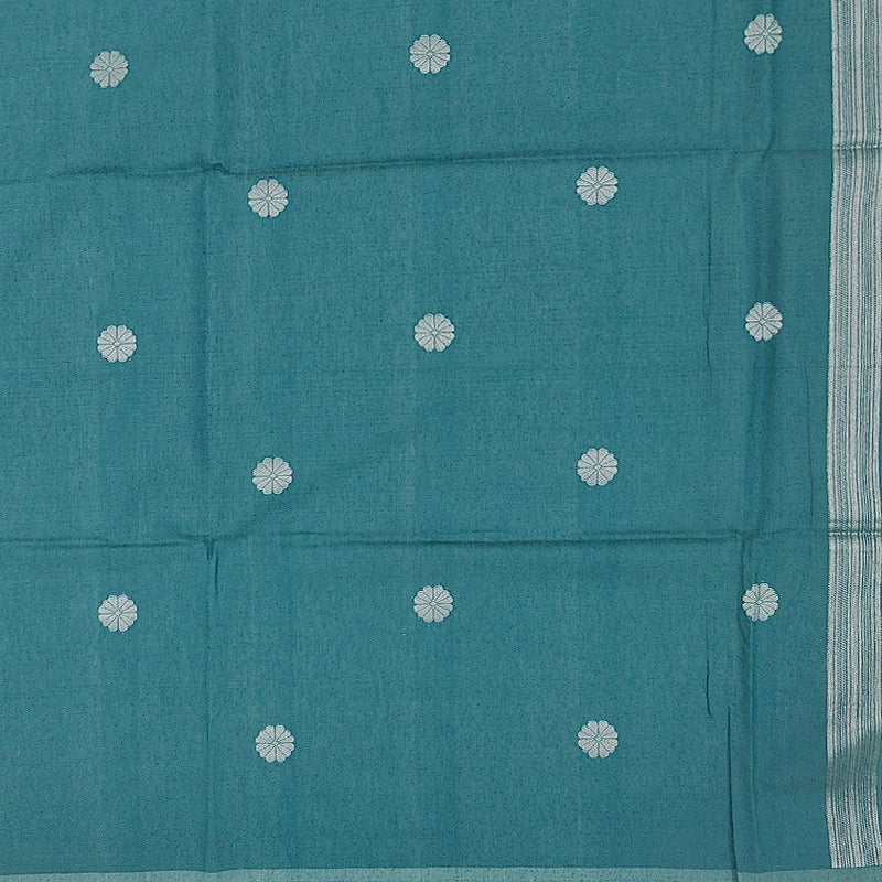 Hayagrivas Mint Green Fancy Cotton Saree SSCBF84F10-7