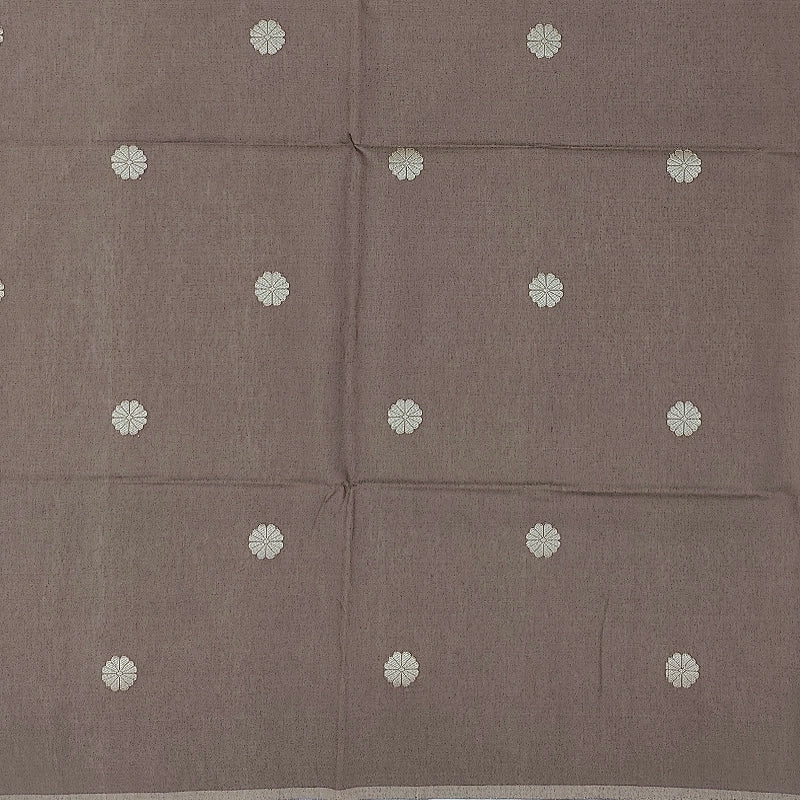 Hayagrivas Beige Fancy Cotton Saree SSCBF84F10-9