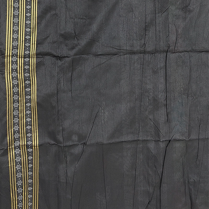 Hayagrivas Black Fancy Cotton Saree SSCBF84F13-1