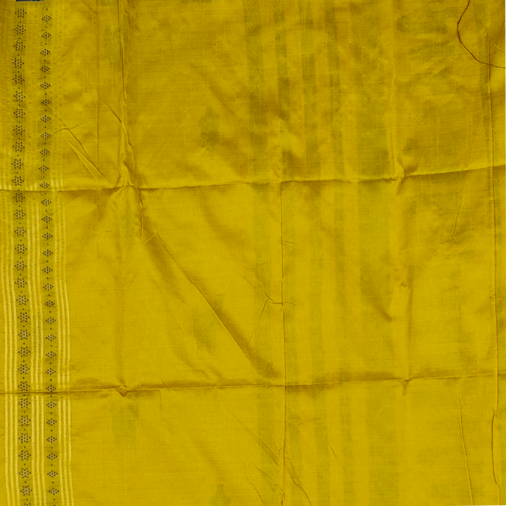 Hayagrivas Mustard Yellow Fancy Cotton Saree SSCBF84F13-3