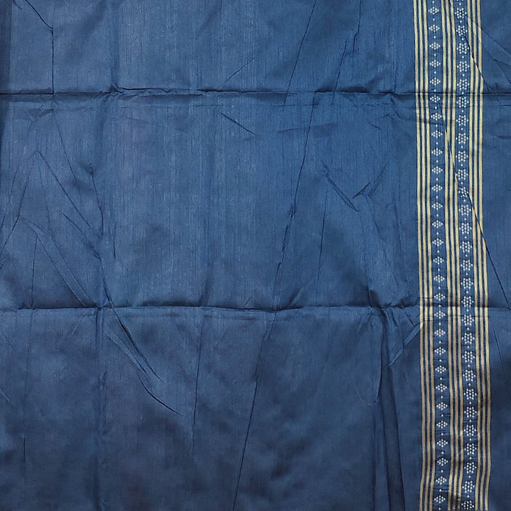 Hayagrivas Navy Blue Fancy Cotton Saree SSCBF84F13-7