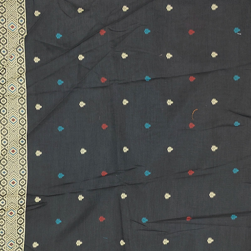 Hayagrivas Black Fancy Cotton Saree SSCBF84F19-11