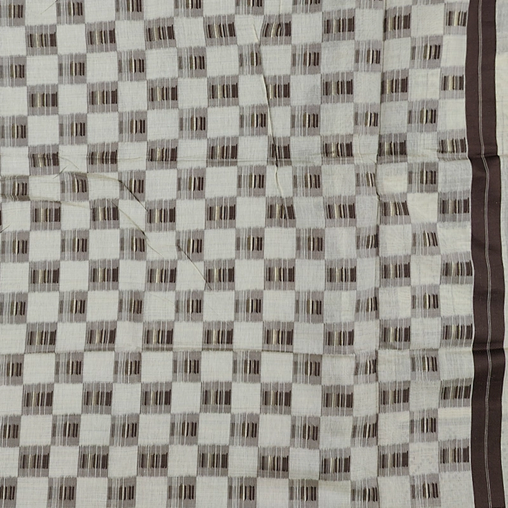 Hayagrivas Half-White Fancy Cotton Saree SSCBF84F19-17