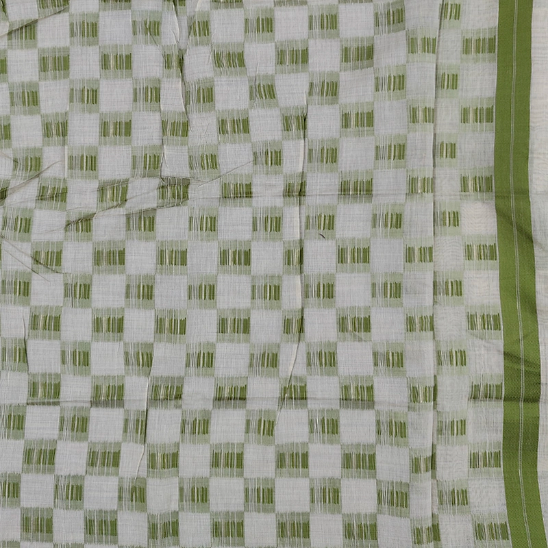 Hayagrivas Half-White Fancy Cotton Saree SSCBF84F19-21