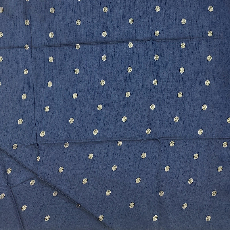 Hayagrivas Deep Navy Blue Fancy Cotton Saree SSCBF84F3-3
