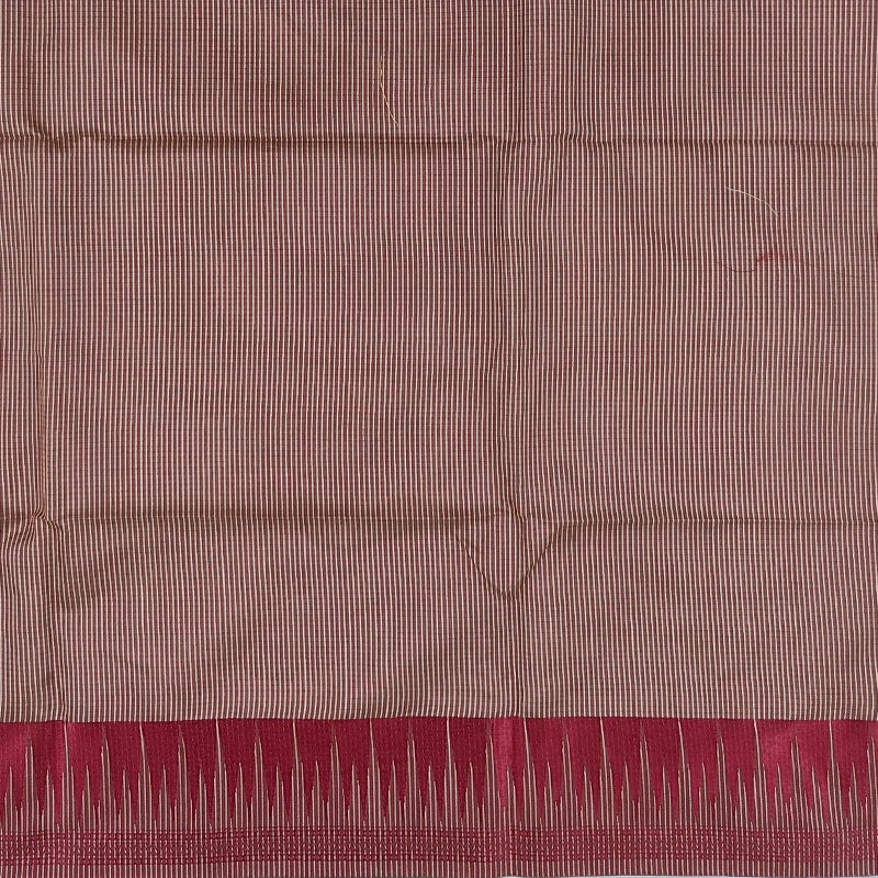 Hayagrivas Beige Fancy Cotton Saree SSCBF89F1-1
