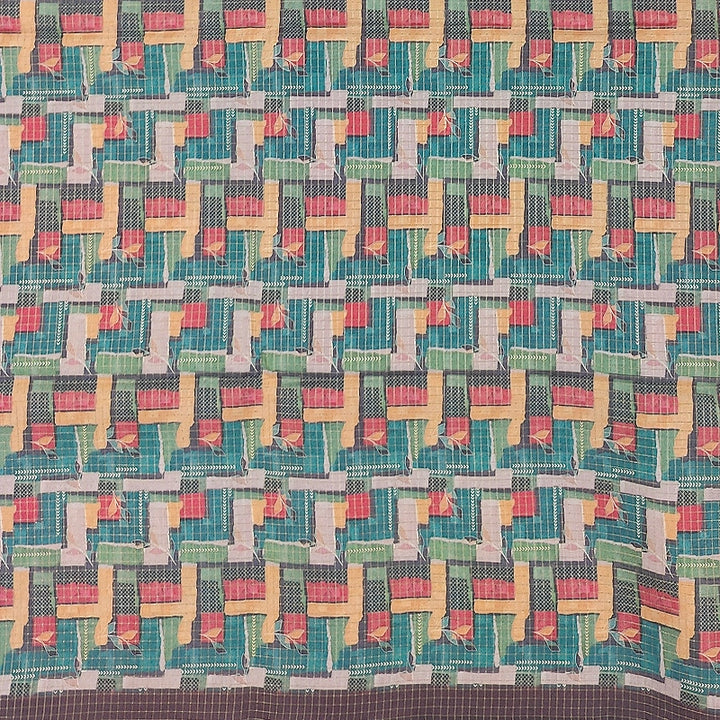 Hayagrivas Multicolour Fancy Cotton Saree SSCBF92F14-4
