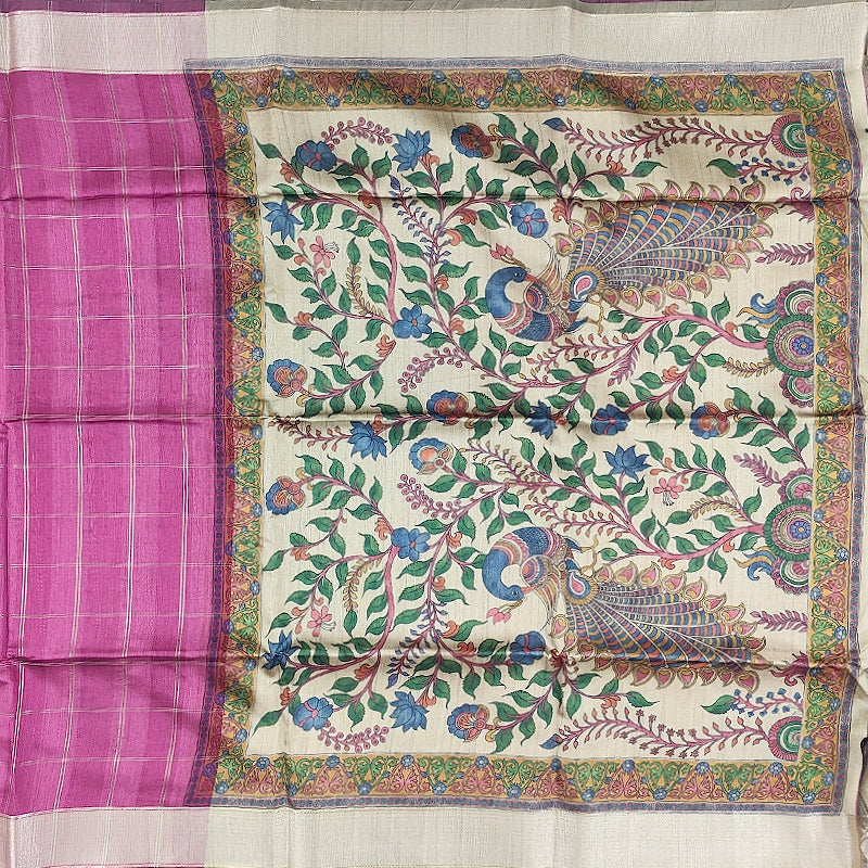 Hayagrivas Pink Fancy Cotton Saree SSCBF92F4-5