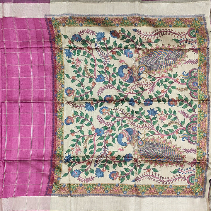 Hayagrivas Pink Fancy Cotton Saree SSCBF92F4-5