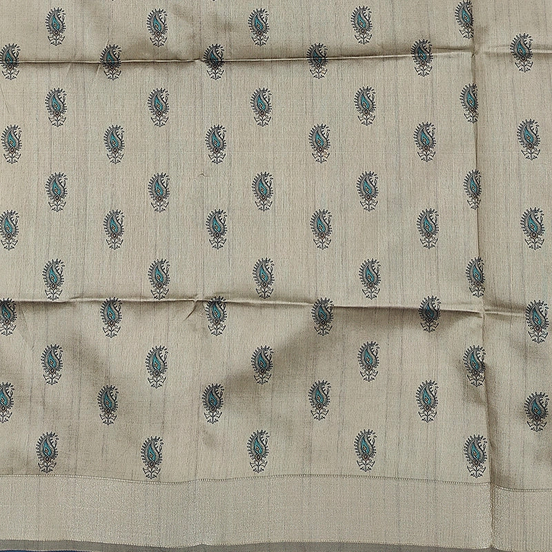 Hayagrivas Peacock Blue Fancy Cotton Saree SSCBF92F6-7