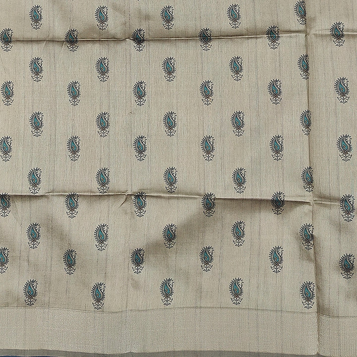Hayagrivas Peacock Blue Fancy Cotton Saree SSCBF92F6-7