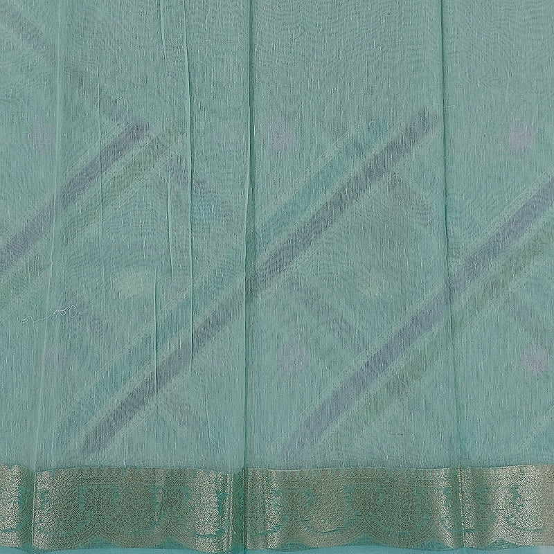 Hayagrivas Sea Green Fancy Cotton Saree SSCBF99F5-2