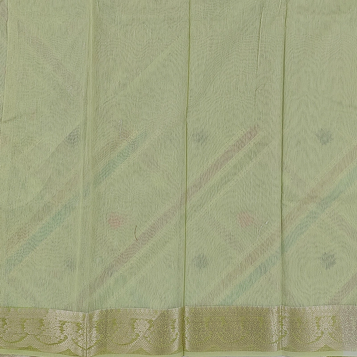 Hayagrivas Light Lime-Green Fancy Cotton Saree SSCBF99F5-3