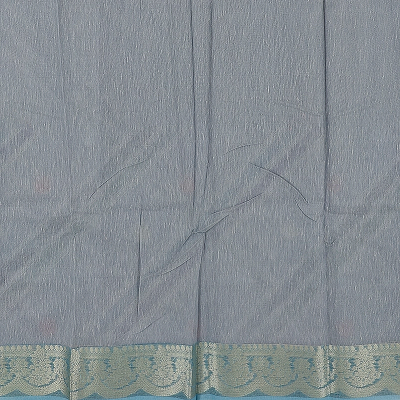 Hayagrivas Grey Fancy Cotton Saree SSCBF99F5-5