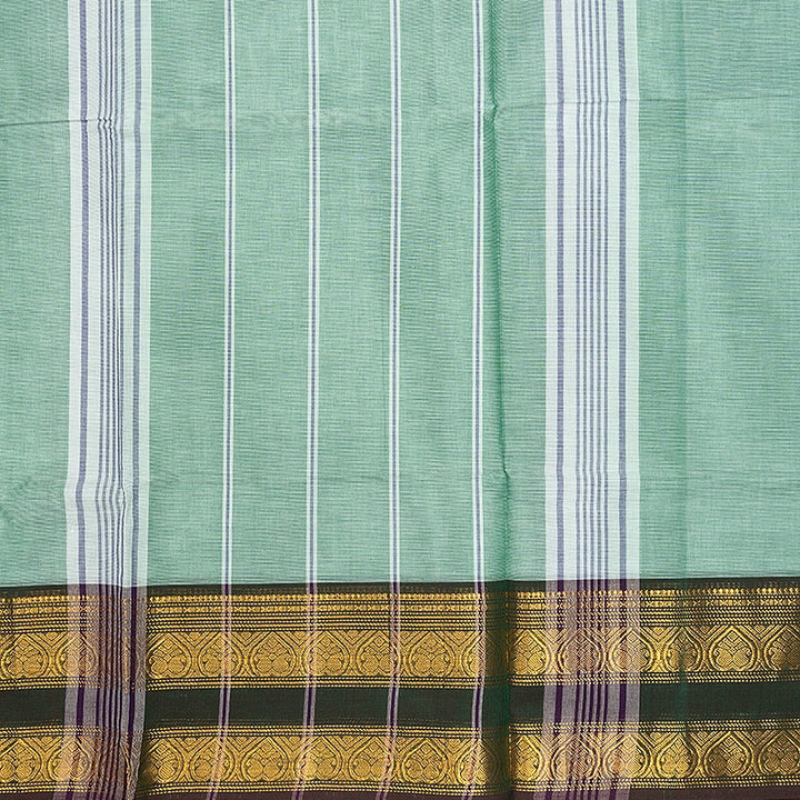 Hayagrivas Mint Green Handloom Chettinad Cotton Saree SSSBF131H1-13