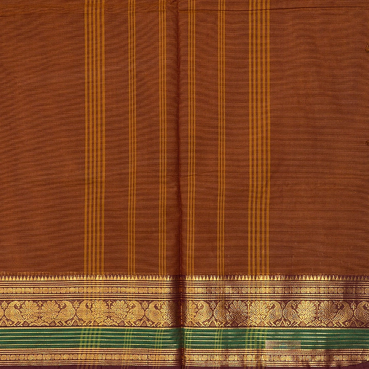 Hayagrivas Honey Mustard Handloom Chettinad Cotton Saree SSSBF131H1-3