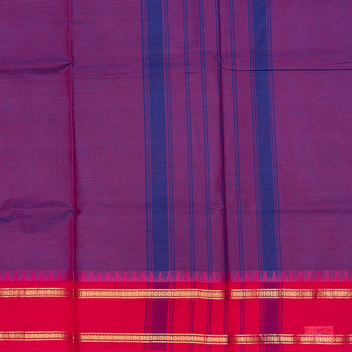 Hayagrivas Purple Handloom Chettinad Cotton Saree SSSBF131H1-6