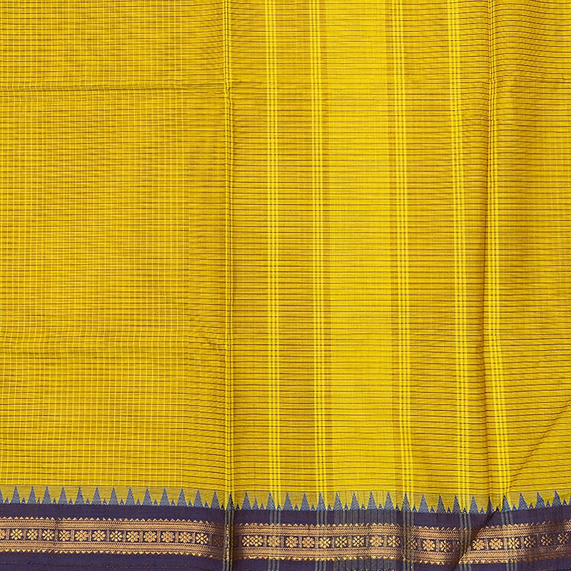 Hayagrivas Lemon Yellow Handloom Chettinad Cotton Saree SSSBF131H3-2