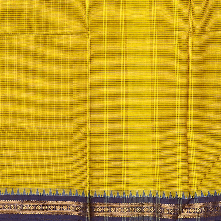 Hayagrivas Lemon Yellow Handloom Chettinad Cotton Saree SSSBF131H3-2