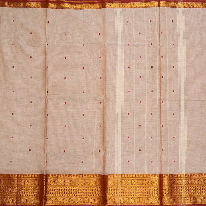 Hayagrivas Cream Handloom Chettinad Cotton Saree SSSBF131H6-10