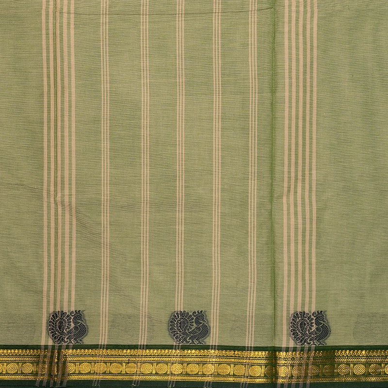 Hayagrivas Pastel Green Handloom Chettinad Cotton Saree SSSBF131H6-15
