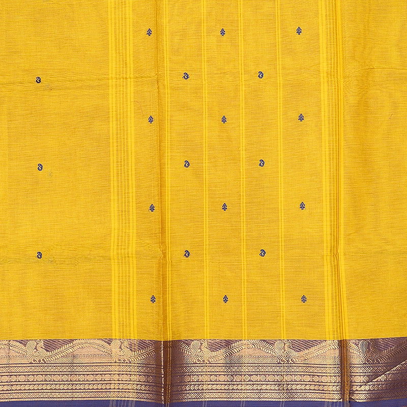 Hayagrivas Lemon Yellow Handloom Chettinad Cotton Saree SSSBF131H6-16