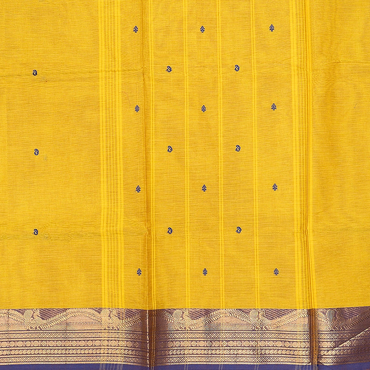 Hayagrivas Lemon Yellow Handloom Chettinad Cotton Saree SSSBF131H6-16