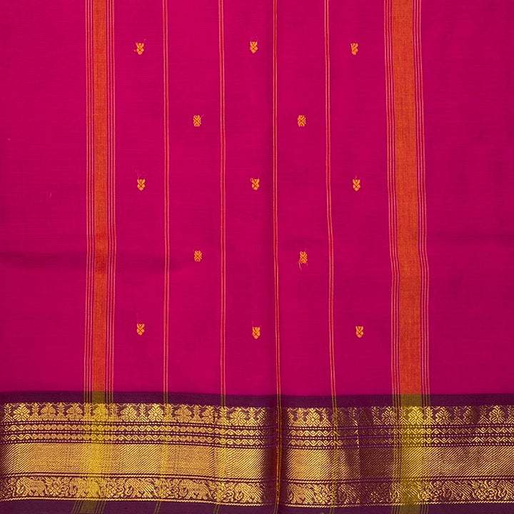 Hayagrivas Rani Pink Handloom Chettinad Cotton Saree SSSBF131H6-17