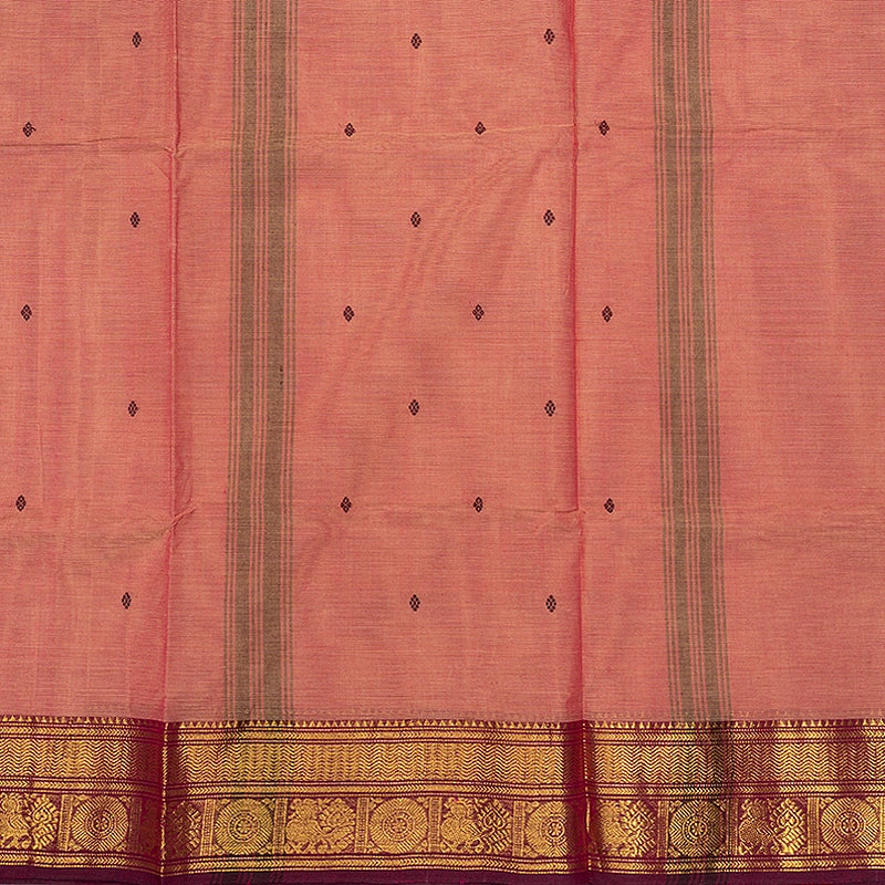Hayagrivas Onion Pink Handloom Chettinad Cotton Saree SSSBF131H6-8