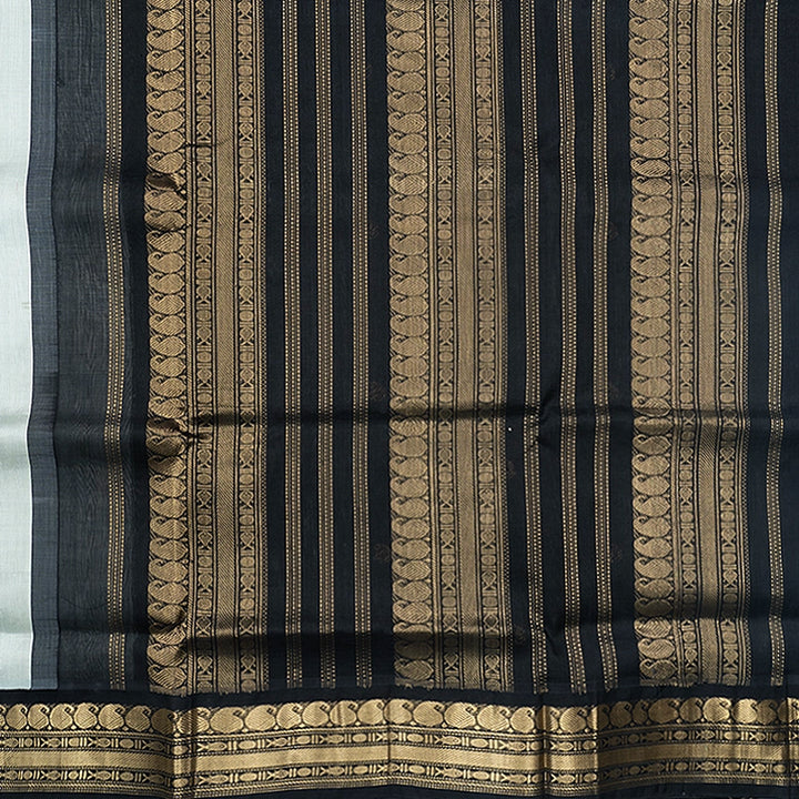 Hayagrivas Light Grey Pure Silk Cotton Saree SSCBF34D4-32