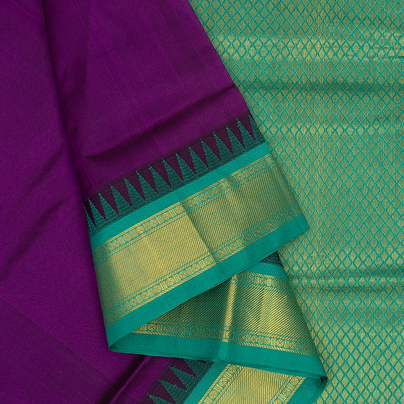 Hayagrivas Purple Pure Silk Cotton Saree SSCBF34D3-62