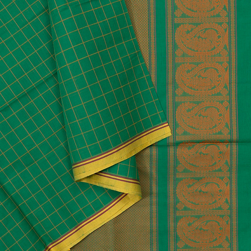 Hayagrivas Green Handloom Kanchi Cotton Saree SSCBF104F6-2