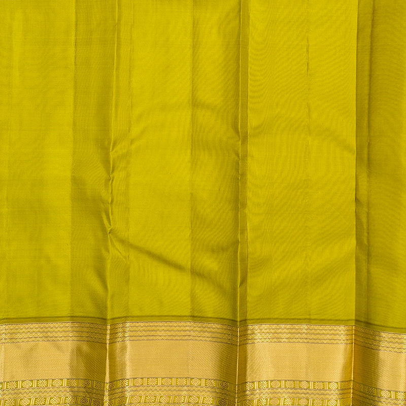 Hayagrivas Handloom Wine Maroon Kanjivaram Silk Saree with Lime Green Border KBF695G7-7