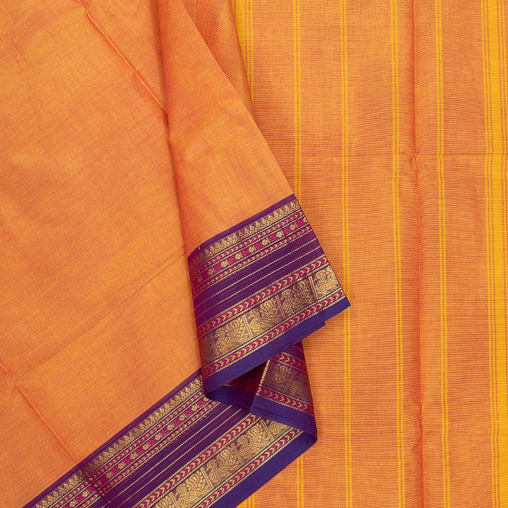 Hayagrivas Mango Orange Handloom Chettinad Cotton Saree SSKBF87F1-23