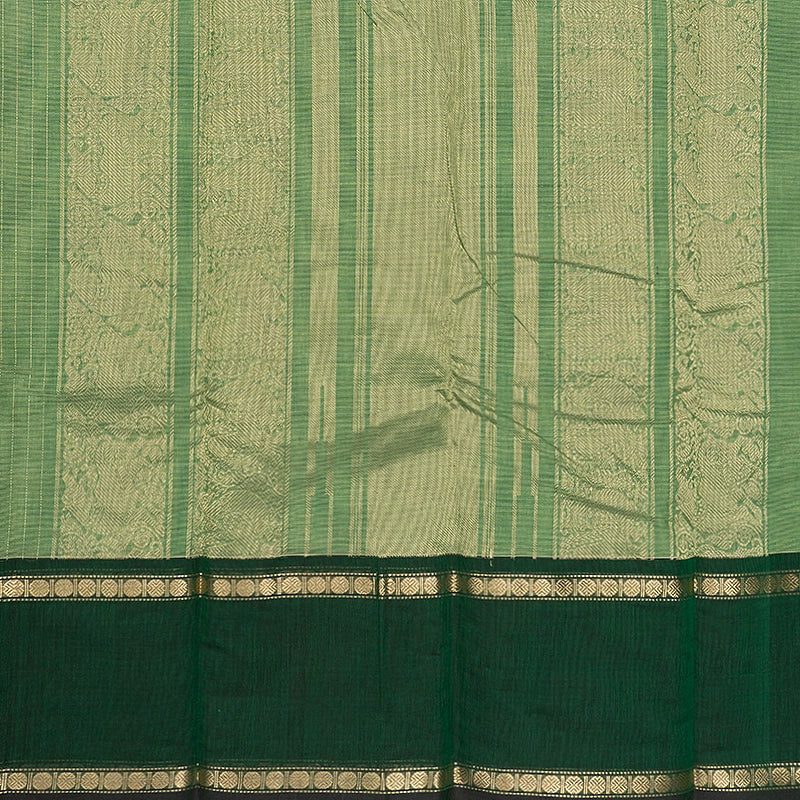 Hayagrivas Light Green Handloom Kanchi Cotton Saree SSCBF66E3-3