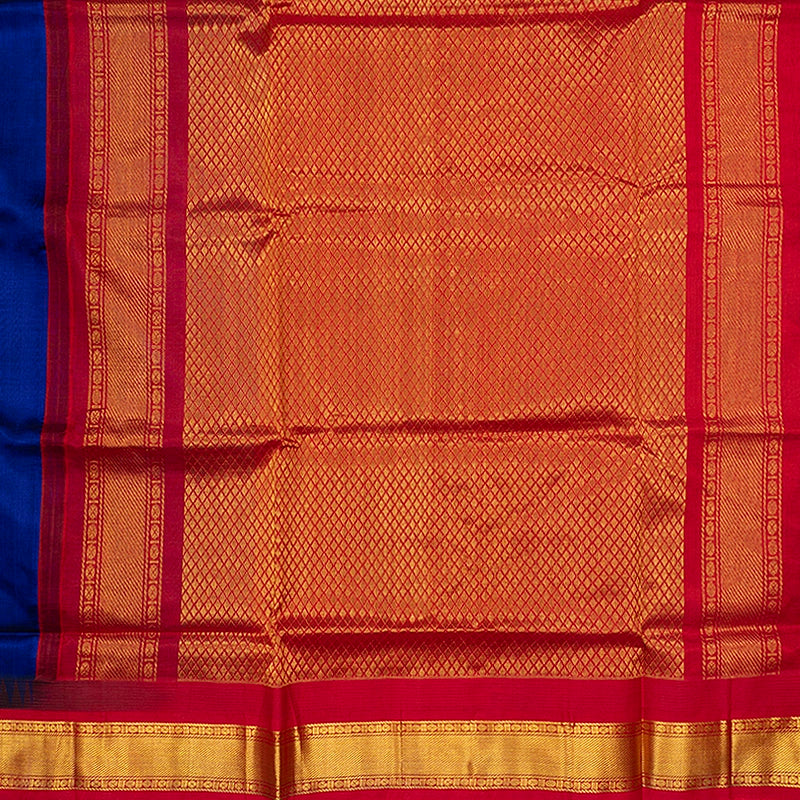 Hayagrivas MS Blue Pure Silk Cotton Saree SSCBF34D3-43