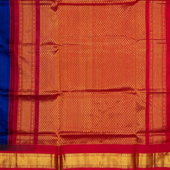 Hayagrivas MS Blue Pure Silk Cotton Saree SSCBF34D3-43