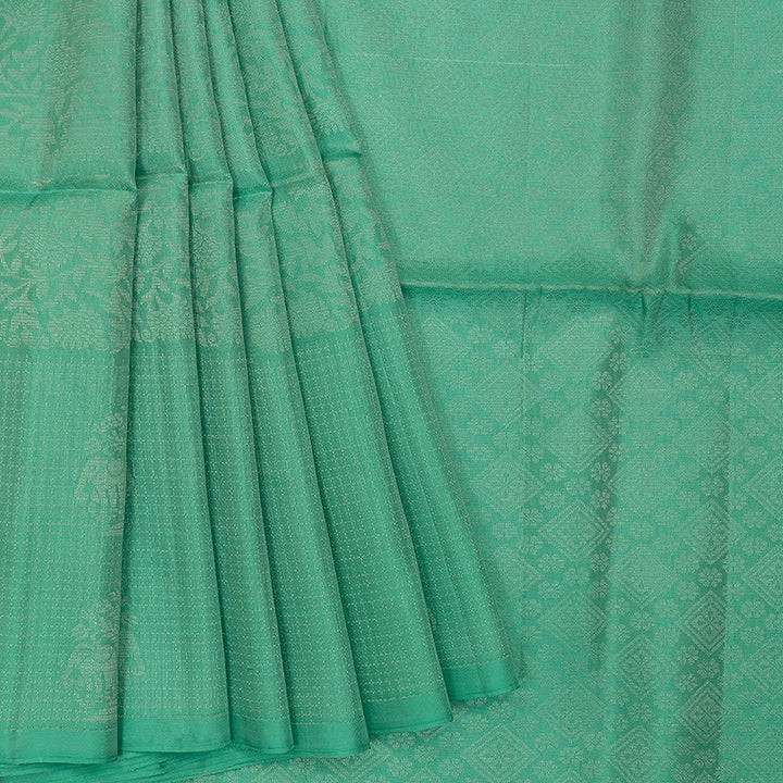 Hayagrivas Handloom Pastel Green Soft Silk Saree KBE662G6-15