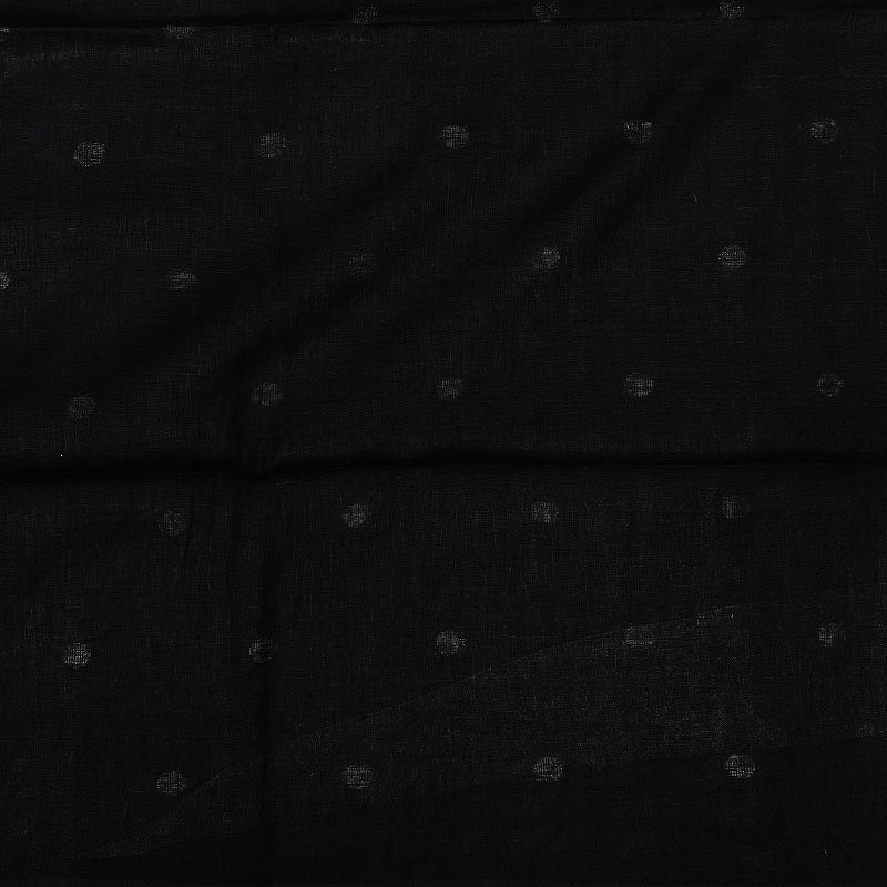 Hayagrivas Ink Blue Handloom Linen Saree KSBE147C1-5