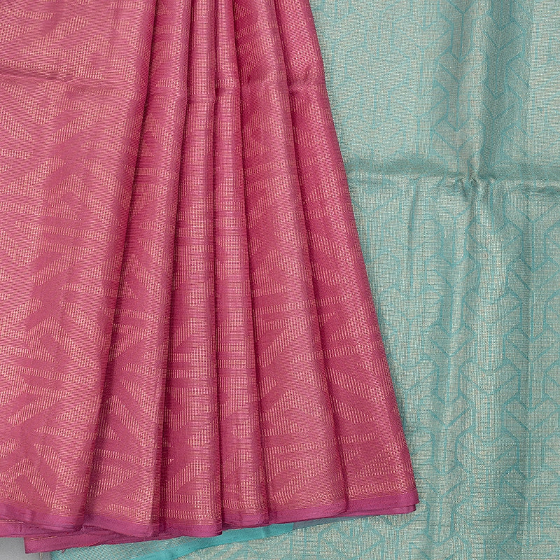 Hayagrivas Rose Pink Handloom Soft Silk Saree KBE1195I30-1