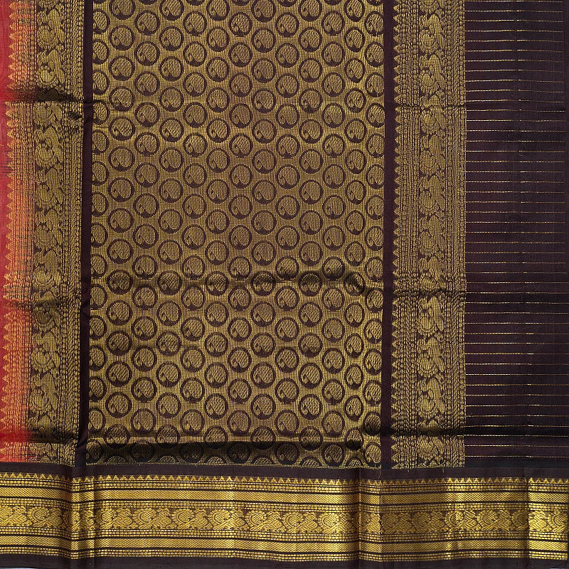 Hayagrivas Peach Pink Pure Silk Cotton Saree SSCBF55E1-6