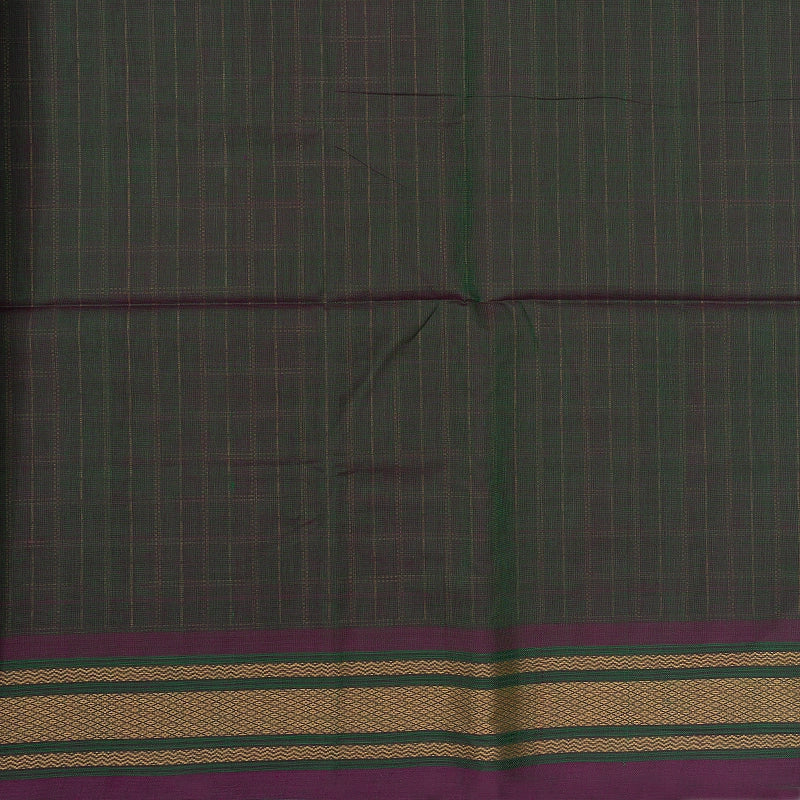 Hayagrivas Peacock Green Handloom Kanchi Cotton Saree SSCBF103F4-2