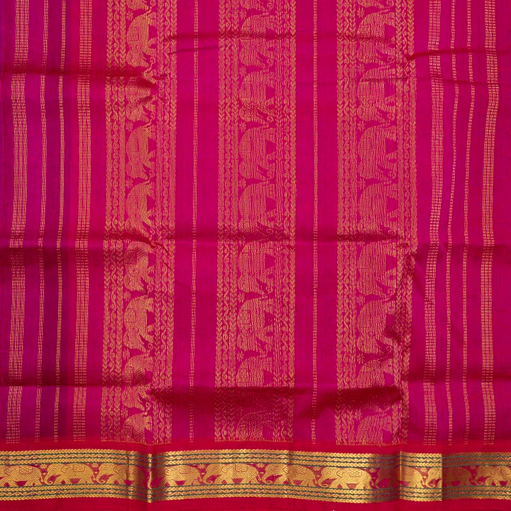 Hayagrivas Bottle Green Pure Silk Cotton Saree SSCBF16D1-4