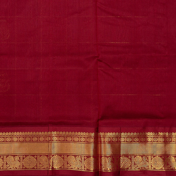 Hayagrivas Maroon Pure Silk Cotton Saree SSCBF16D5-17