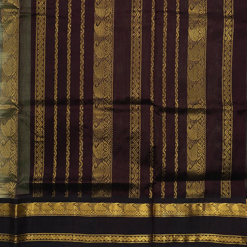 Hayagrivas Pista Green Pure Silk Cotton Saree SSCBF56E9-5