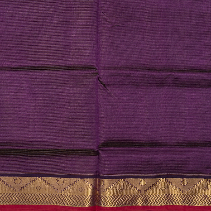 Hayagrivas Purple Pure Silk Cotton Saree SSCBF53E7-3