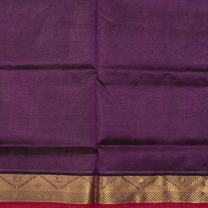 Hayagrivas Purple Pure Silk Cotton Saree SSCBF53E7-3