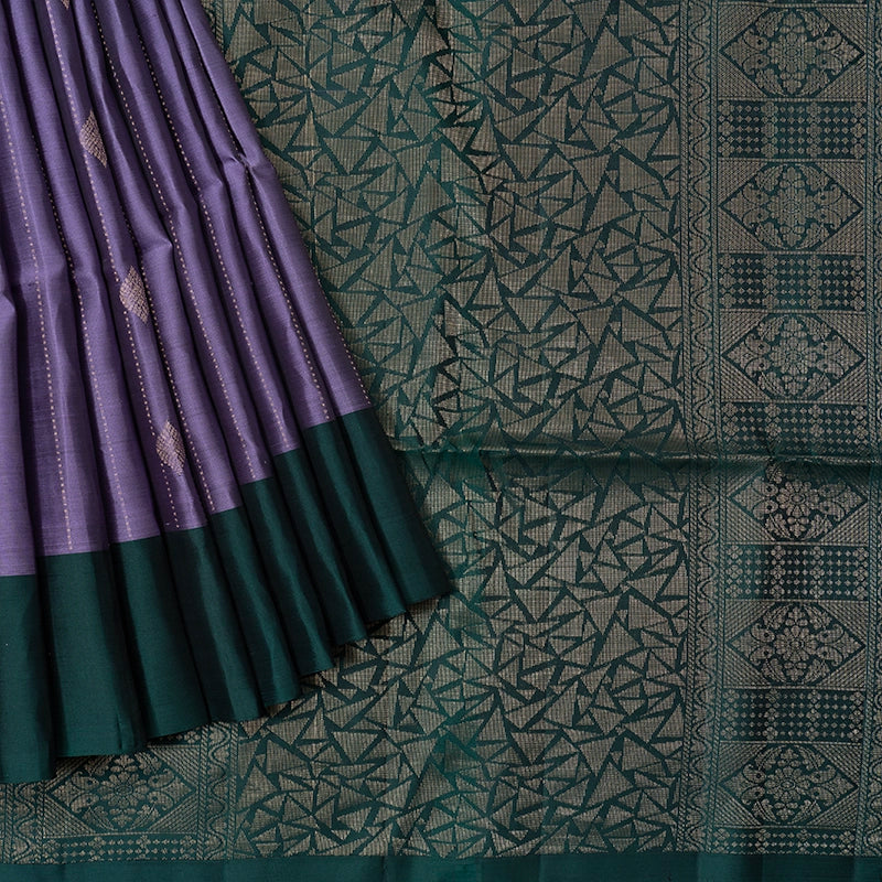 Hayagrivas Lavender Handloom Soft Silk Saree KBF232E1-1